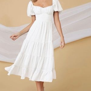 Re-sell of White Midi Dress!